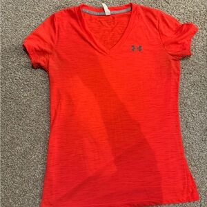 Under Armour Red V-Neck T-Shirt